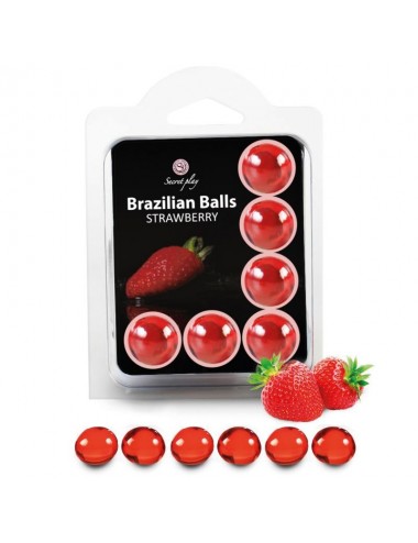 SECRETPLAY SET 6 BRAZILIAN BALLS STRAWBERRY