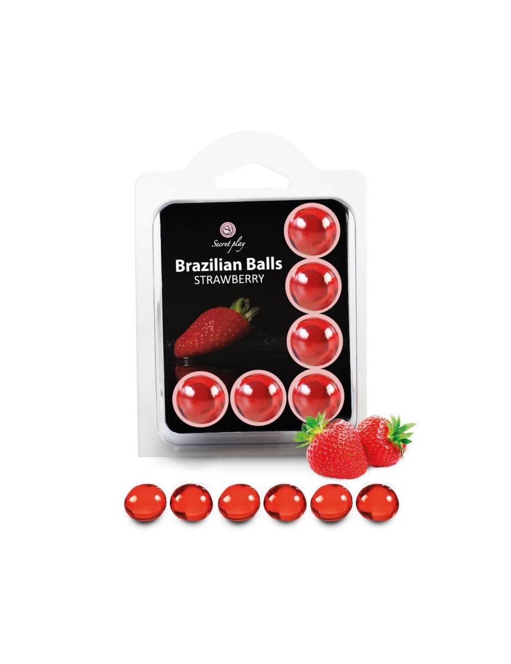 SECRETPLAY SET 6 BRAZILIAN BALLS STRAWBERRY