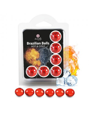 SECRETPLAY SET 6 BRAZILIAN BALLS HOT AND COLD EFFECT