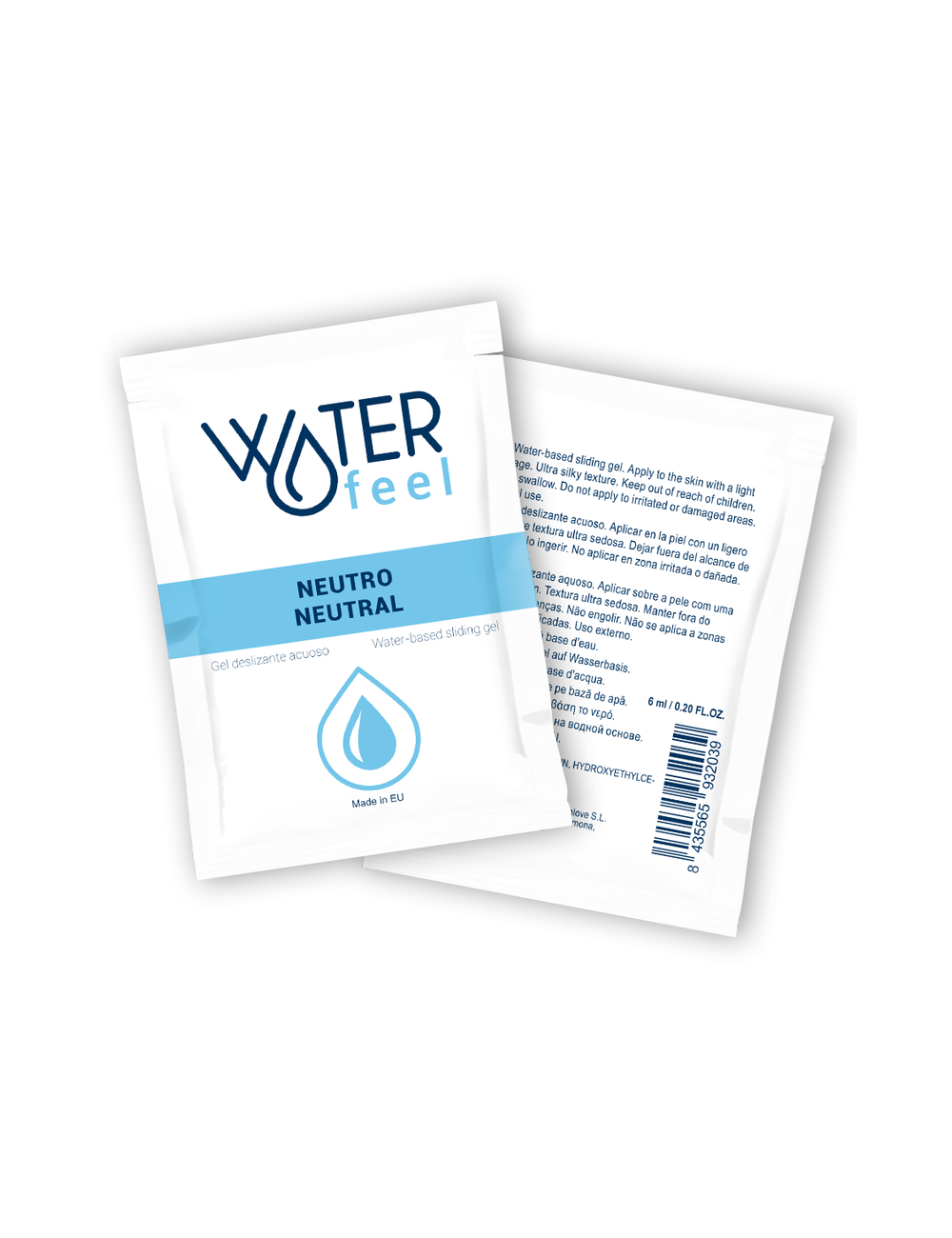 WATERFEEL WATER-BASED SLIDING GEL - NEUTRAL 6 ML