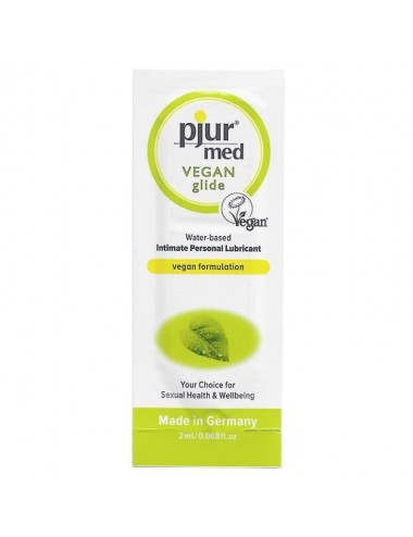 PJUR MED VEGAN GLIDE WATER BASED LUBRICANT 2 ML