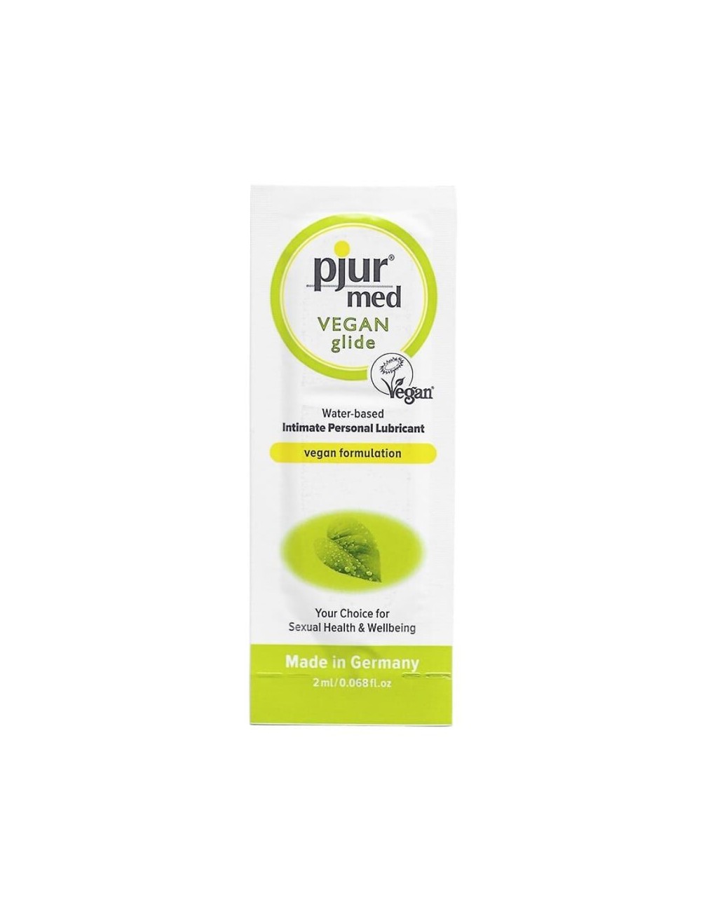 PJUR MED VEGAN GLIDE WATER BASED LUBRICANT 2 ML