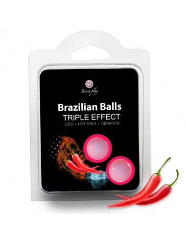 SECRET PLAY SET 2 BRAZILIAN BALLS TRIPLE EFFECT