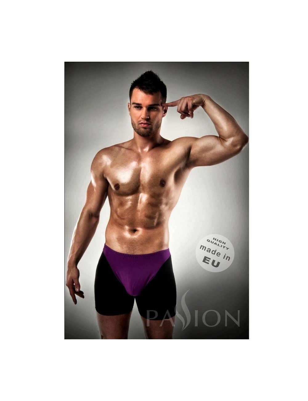 BOXER MEN PASSION LINGER PURPLE/ BLACK S/M BOXER MEN PASSION LINGER PURPLE/ BLACK S/M