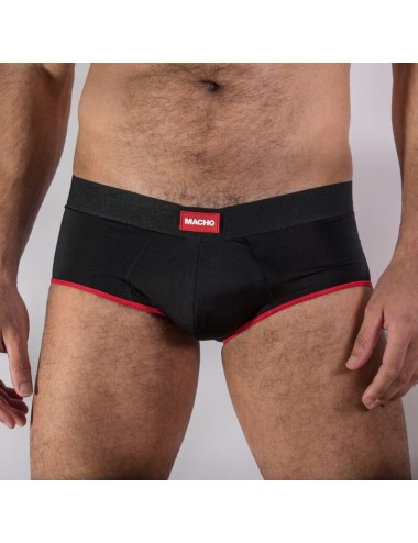 MACHO MS24A SLIP BRIEF DARK RED S