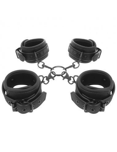 FETISH SUBMISSIVE HOGTIE AND CUFF SET