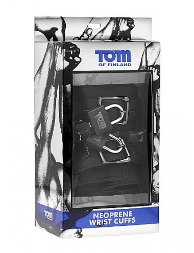 TOM OF FINLAND NEOPRENE WRIST CUFFS WITH LOCK