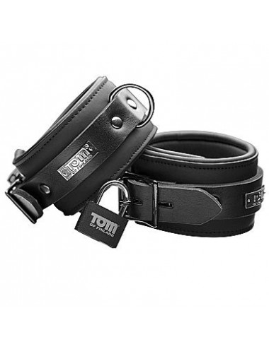 TOM OF FINLAND NEOPRENE ANKLE CUFFS WITH LOCK