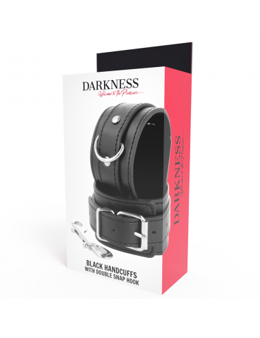 DARKNESS BLACK ADJUSTABLE CUFFS WITH DOUBLE REINFORCED TAPE