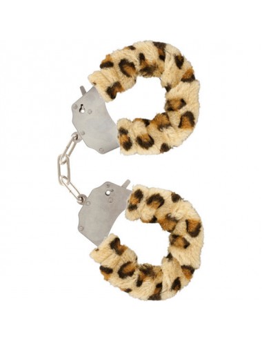 FURRY FUN CUFFS BONDAGE LEOPARD