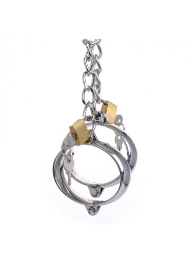 OHMAMA FETISH METAL HANDS CUFFS