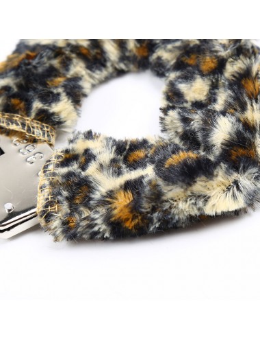 OHMAMA FETISH VELVETEEN FURLINED METAL WRIST CUFFS