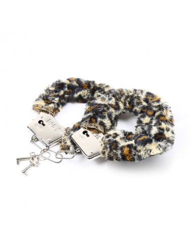 OHMAMA FETISH VELVETEEN FURLINED METAL WRIST CUFFS