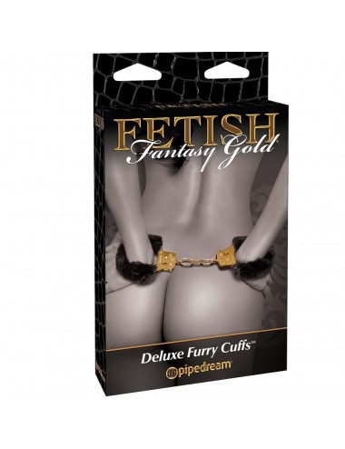 FETISH FANTASY GOLD DELUXE FURRY CUFFS