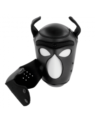 DARKNESS NEOPRENE DOG HOOD WITH REMOVABLE MUZZLE M
