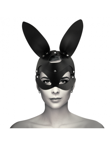 COQUETTE CHIC DESIRE VEGAN LEATHER MASK WITH BUNNY EARS