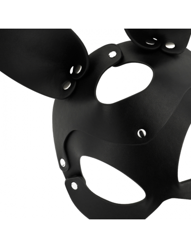 COQUETTE CHIC DESIRE VEGAN LEATHER MASK WITH BUNNY EARS