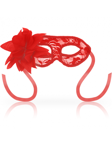 OHMAMA MASKS LACE EYEMASK AND FLOWER - RED