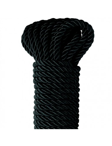 FETISH FANTASY SERIES DELUXE SILK ROPE BLACK 9.75 MT