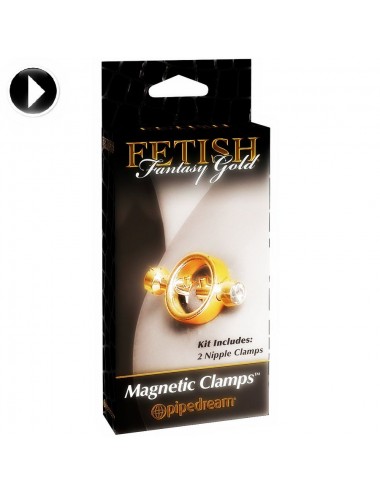 FETISH FANTASY GOLD MAGNETIC CLAMPS