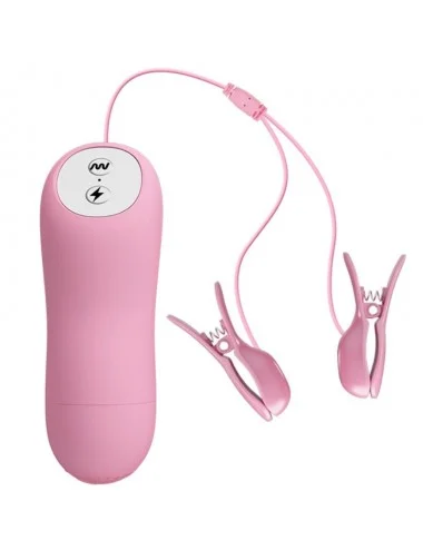 ROMANTIC WAVE VIBRATING AND ELETRIC SHOCK NIPPLE CLAMPS