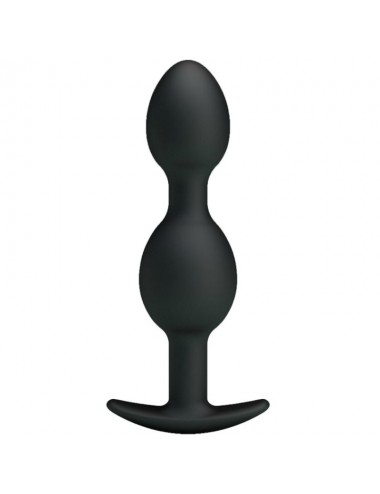 PRETTY LOVE BOTTOM - SILICONE ANAL BALLS  12.5 CM - BLACK