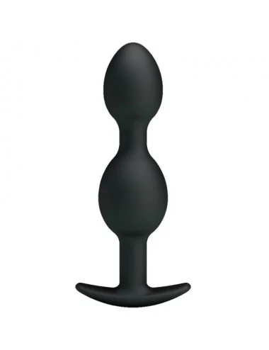 PRETTY LOVE BOTTOM - SILICONE ANAL BALLS  12.5 CM - BLACK