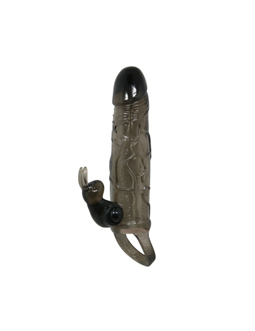 BRAVE MAN PENIS COVER WITH RABBIT BLACK 16.5 CM BRAVE MAN PENIS COVER WITH RABBIT BLACK 16.5 CM