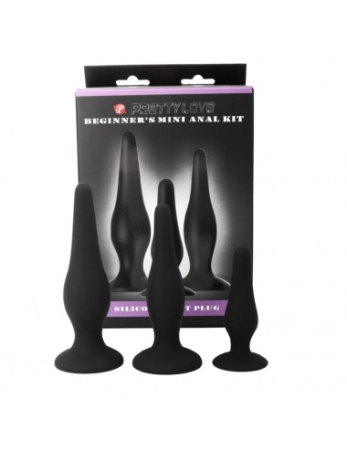 PRETTY BOTTOM - BEGGINER'S ANAL KIT SILICONE PLUGS