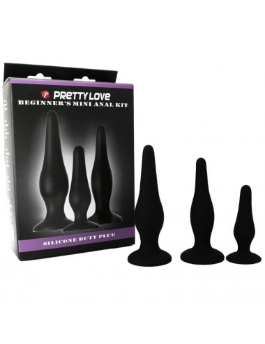 PRETTY BOTTOM - BEGGINER'S ANAL KIT SILICONE PLUGS