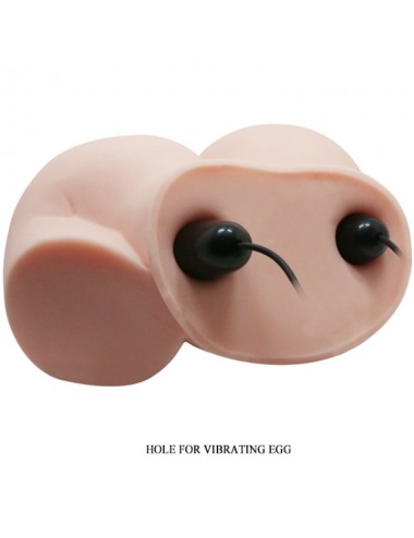 CRAZY BULL - REALISTIC ANUS AND VAGINA WITH VIBRATION DOUBLE PLEASURE