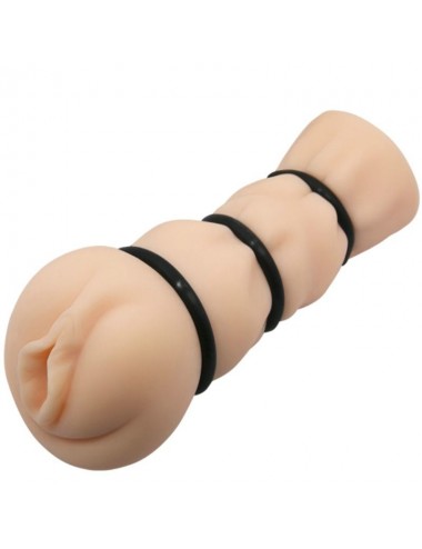 CRAZY BULL - MASTURBATING SLEEVE WITH RINGS - VAGINA