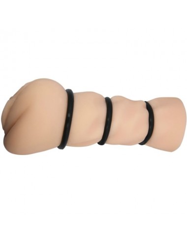 CRAZY BULL - MASTURBATING SLEEVE WITH RINGS - VAGINA