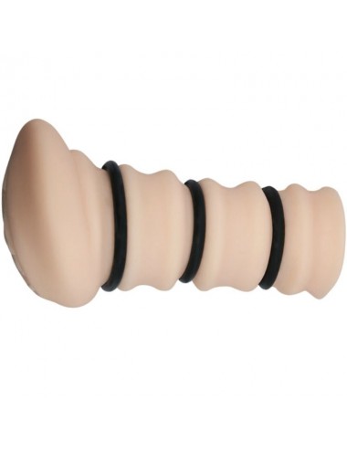 CRAZY BULL - MASTURBATING SLEEVE WITH RINGS  - VAGINA MODEL 2
