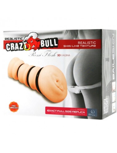 CRAZY BULL - MASTURBATING SLEEVE WITH RINGS  - VAGINA MODEL 2