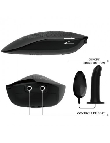 PRETTY LOVE MALE - VITO STRAP ON HOLLOW DILDO AND VIBRATION 17.3 CM