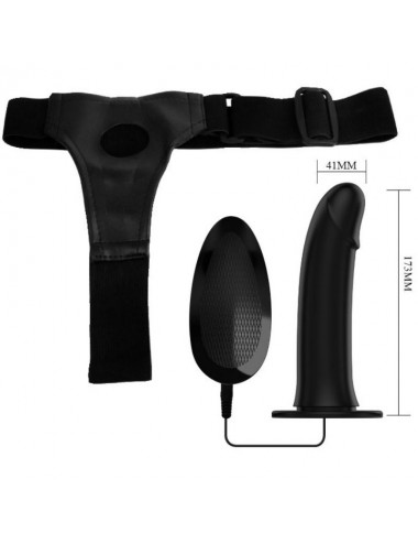 PRETTY LOVE MALE - VITO STRAP ON HOLLOW DILDO AND VIBRATION 17.3 CM