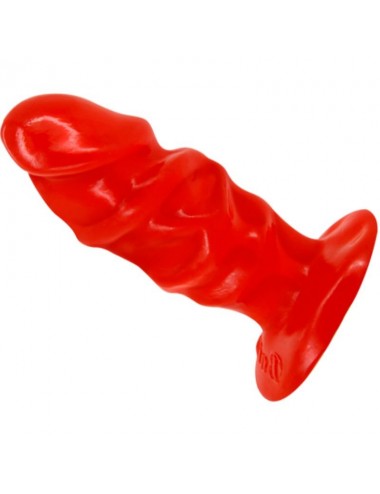 BAILE UNISEX ANAL PLUG WITH SUCTION CUP RED