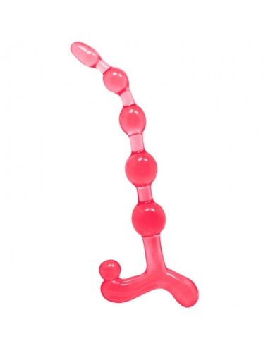 BENDY TWIST ANAL BEADS  RED