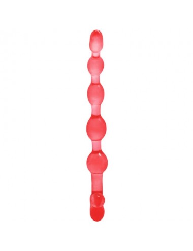 BENDY TWIST ANAL BEADS  RED