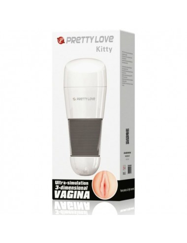PRETTY LOVE KITTY WHITE MASTURBATOR VAGINA