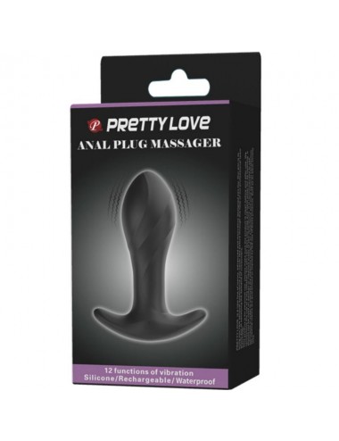 PRETTY LOVE ANAL PLUG MASSAGER BLACK