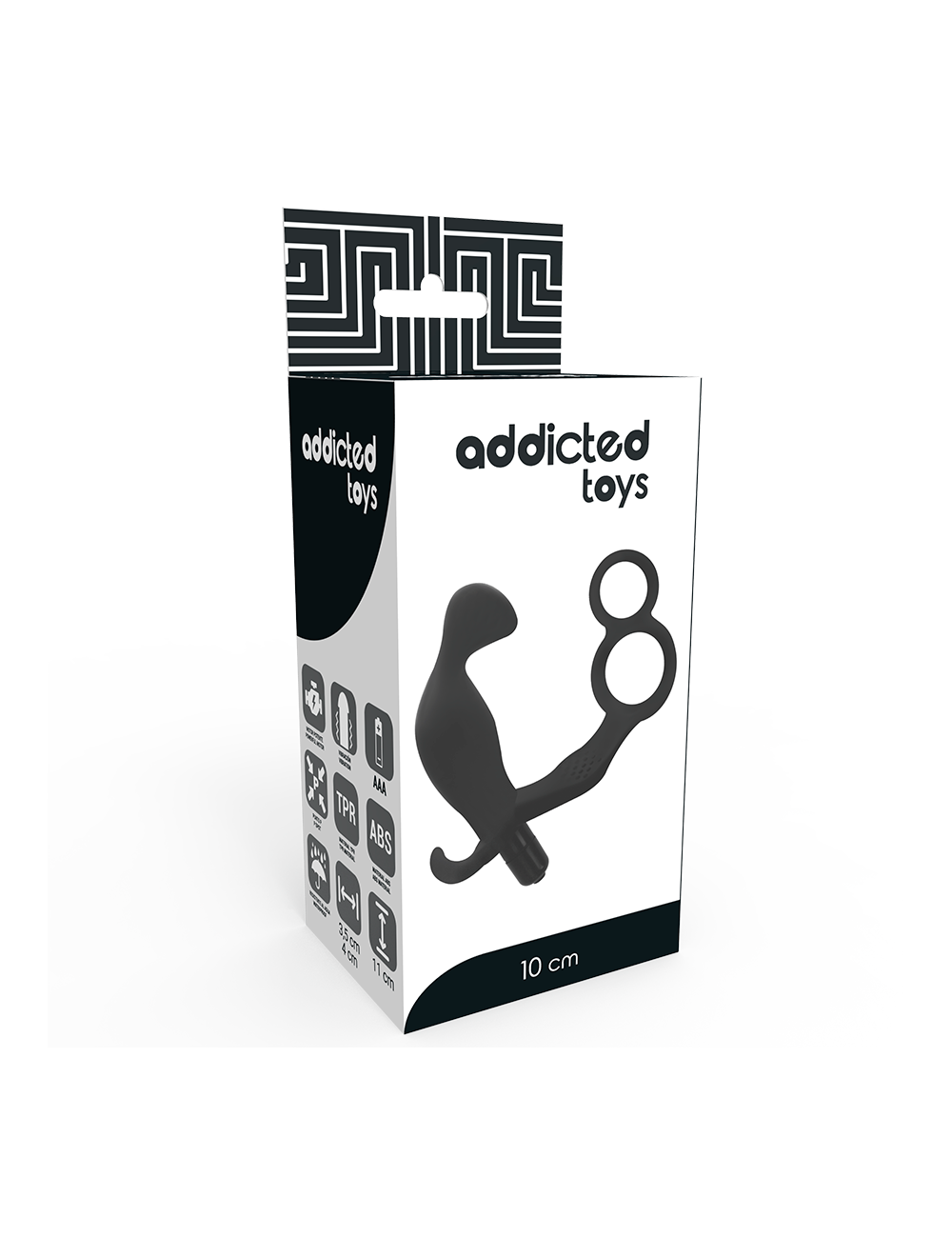 ADDICTED TOYS ANAL PLUG WITH DOUBLE PENIS RING AND TESTICLES BLACK ADDICTED TOYS ANAL PLUG WITH DOUBLE PENIS RING AND TESTICLES BLACK