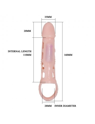 BAILE EXTENDING SLEEVE WITH VIBRATION 13.5 CM