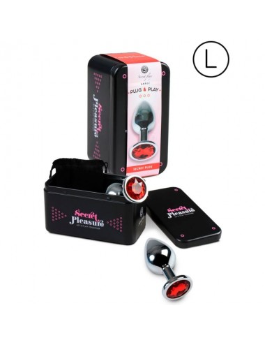 SECRETPLAY ANAL PLUG SIZE L - RED