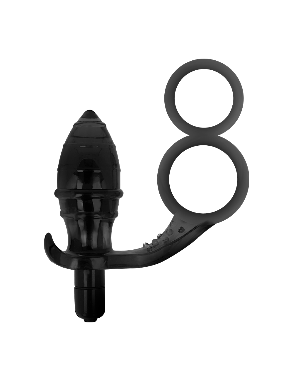 ADDICTED TOYS ANAL PLUG WITH DOUBLE BLACK RING ADDICTED TOYS ANAL PLUG WITH DOUBLE BLACK RING