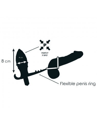 ADDICTED TOYS ANAL PLUG WITH DOUBLE BLACK RING