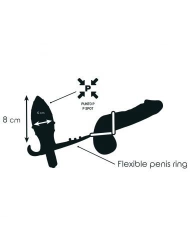 ADDICTED TOYS ANAL PLUG WITH DOUBLE BLACK RING