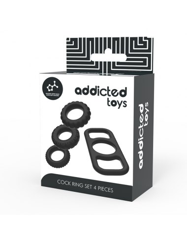ADDICTED TOYS COCK RING SET 4 PIECES