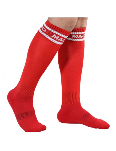 MACHO MALE LONG SOCKS ONE SIZE - RED